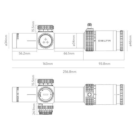 Delta Stryker HD 1-10x28 SDOG-1 – luneta biegowa