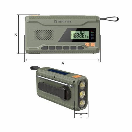 MANTA RDI401G – radio solarne