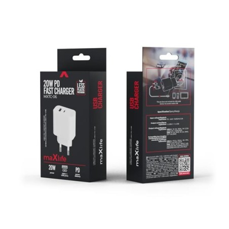 Maxlife MXTC-06 PD QC 20 W – ładowarka sieciowa