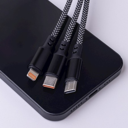 Maxlife ALLin1 USB USB-C Lightning 66 W – kabel