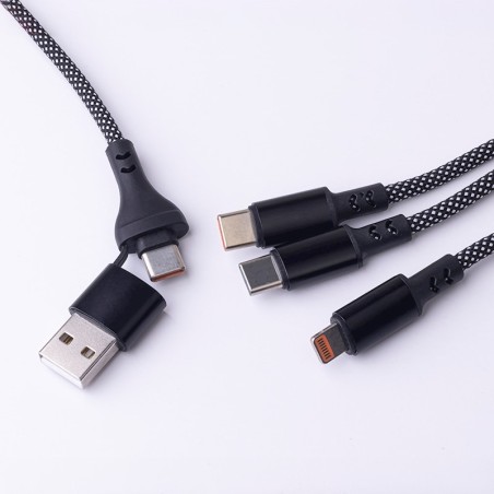 Maxlife ALLin1 USB USB-C Lightning 66 W – kabel