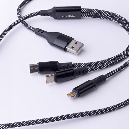 Maxlife ALLin1 USB USB-C Lightning 66 W – kabel