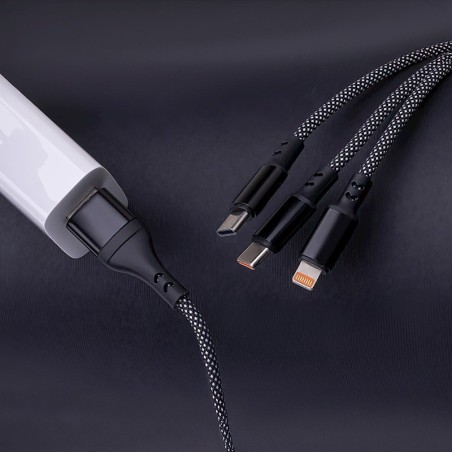 Maxlife ALLin1 USB USB-C Lightning 66 W – kabel