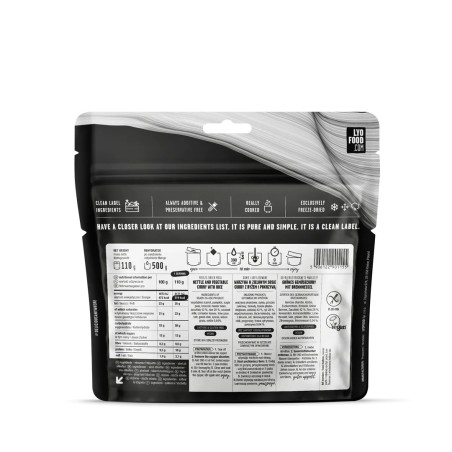 Zielone Curry z pokrzywą LYOFOOD 110 g/500 g