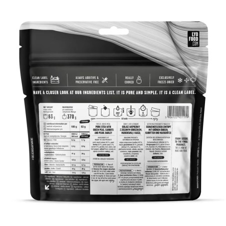 Gulasz wieprzowy LYOFOOD 83 g/370 g