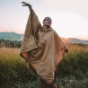 Offlander ponczo cienkie z ogrzewaczem szampańskie