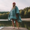 Offlander ponczo grube z ogrzewaczem błękitne