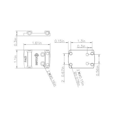 INFITAC PA01 RMSc – adapter pistoletowy