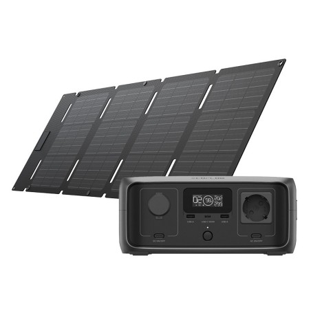 EcoFlow RIVER 3 UPS + Solar 45W Type-C – zestaw