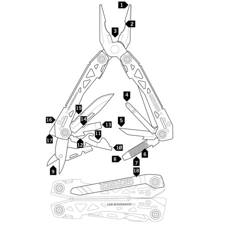 Gerber Suspension NXT GB Black – multitool