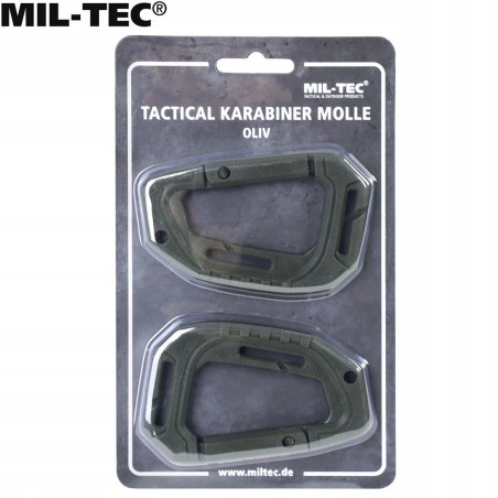 Mil-Tec karabińczyk Olive 2 szt. - zestaw