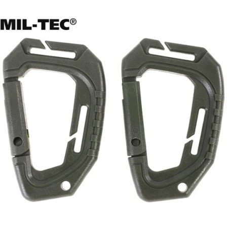 Mil-Tec karabińczyk Olive 2 szt. - zestaw