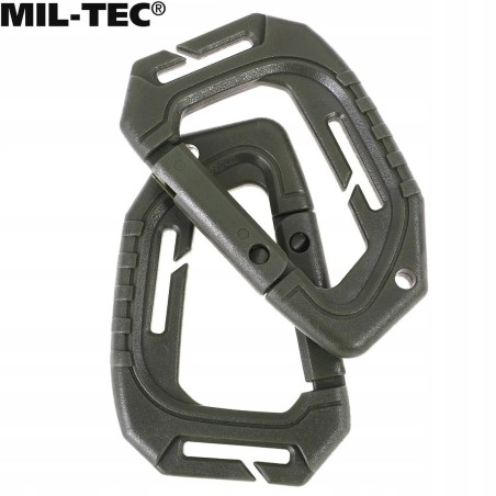 Mil-Tec karabińczyk Olive 2 szt. - zestaw