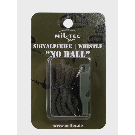 Mil-Tec gwizdek alarmowy No Ball Olive