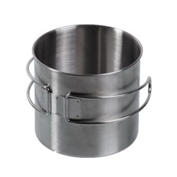 Mil-Tec kubek stalowy 600 ml ze składaną rączką