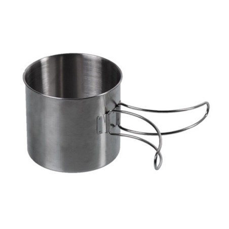 Mil-Tec kubek stalowy 600 ml ze składaną rączką