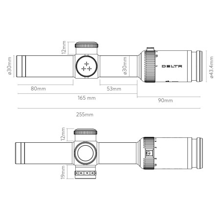Delta Titanium HD 1-6x24 4A-S – luneta biegowa